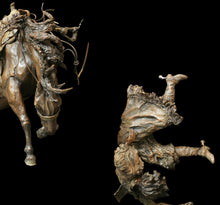 Load image into Gallery viewer, &quot;Bonnie McCarroll, cowgirl&quot; sculpture in bronze by Ann Ayres
